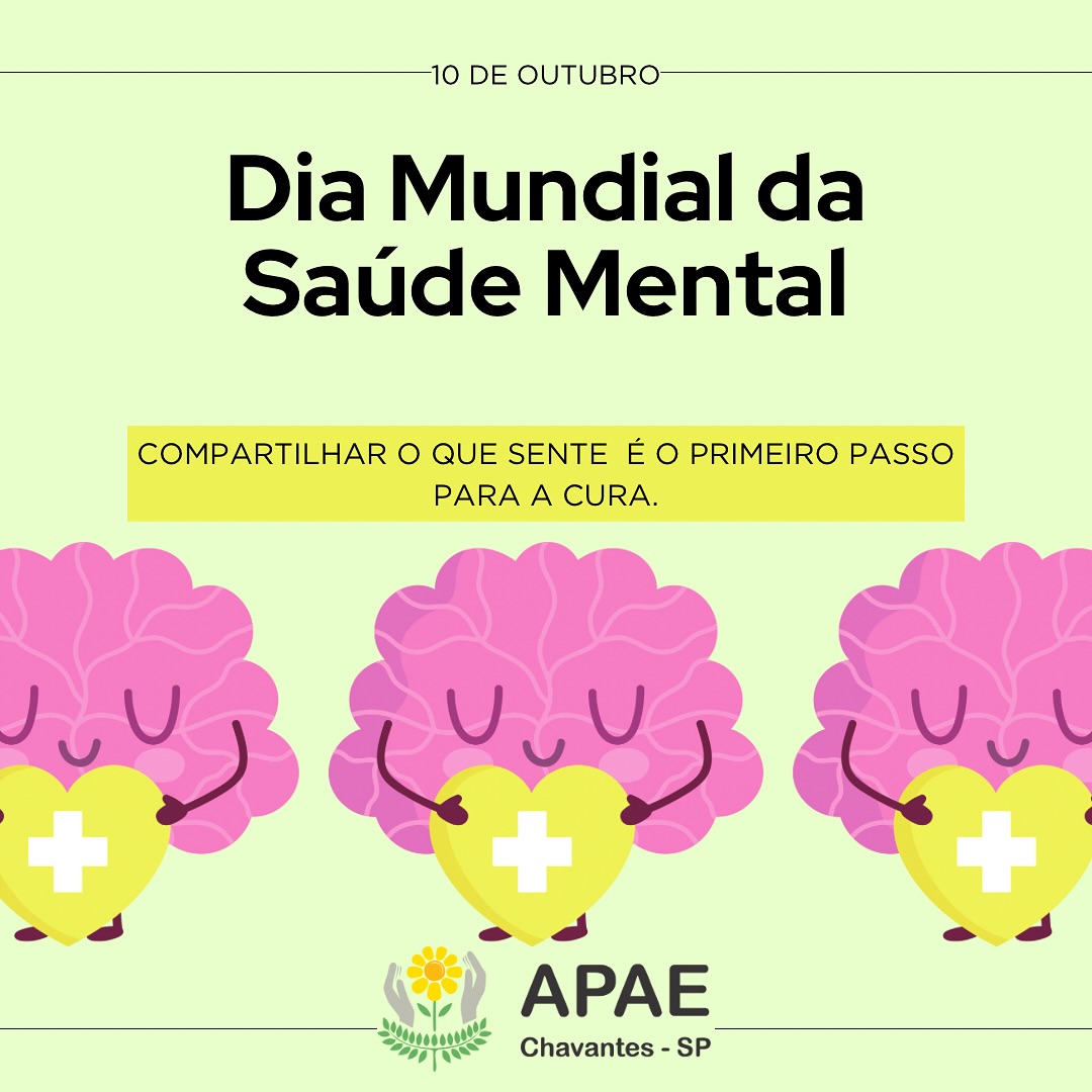 DIA MUNDIAL DA SAÚDE MENTAL - 10 DE OUTUBRO - 2024